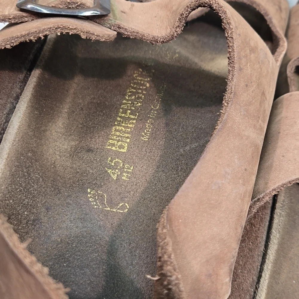 Birkenstock Milano Mens Leather Sandals Flats shoes sz 45/12 Regular